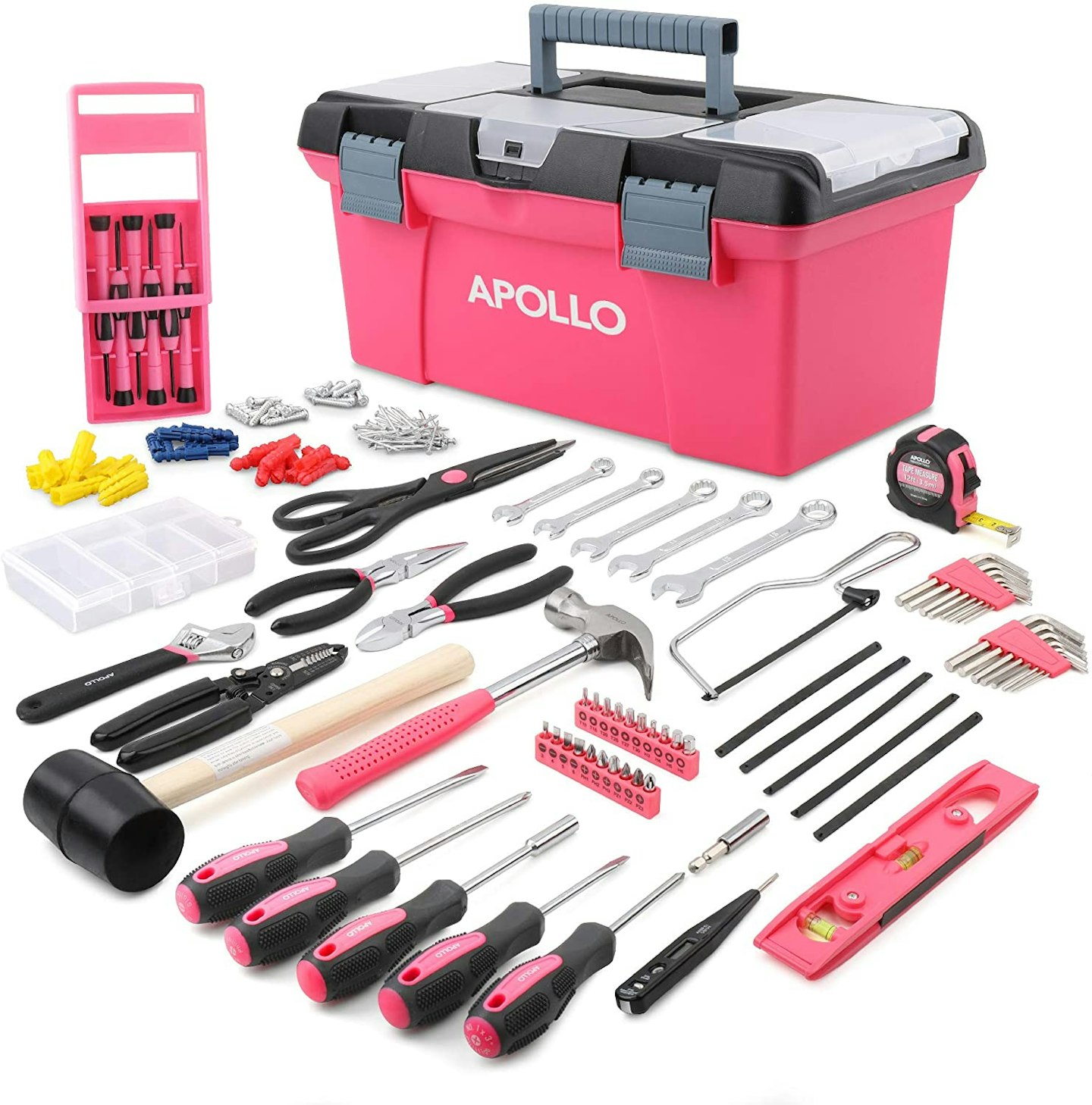 170 Piece Pink Complete Household Tool Kit